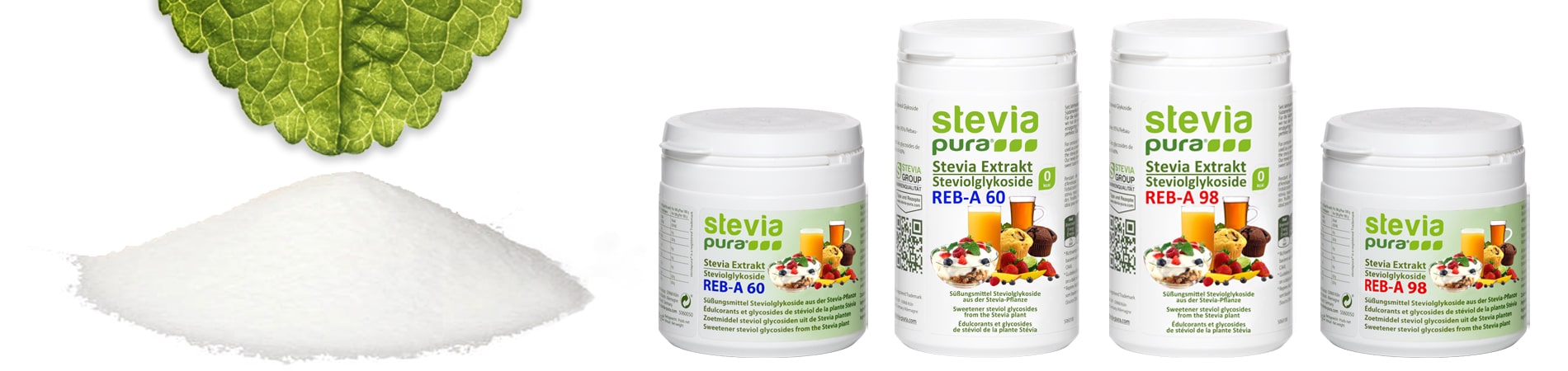 Reines Stevia Pulver Rebaudiosid-A ohne Zusätze. Reines Stevia Pulver kaufen Rebaudiosid-A Steviolglykoside