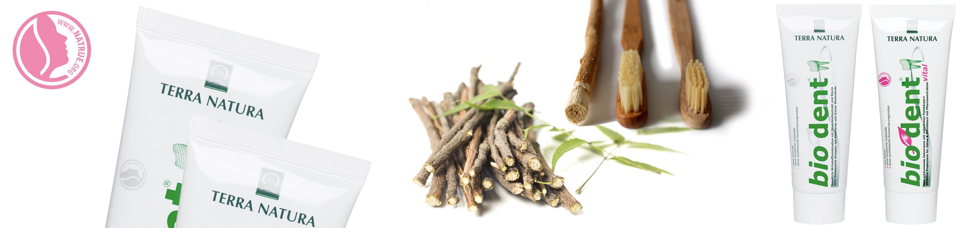 Zahncreme-ohne-Fluorid-mit-Stevia-Biodent-Terranatura Fluoridfreie Zahncreme zum umfassenden Schutz Ihrer Zähne.