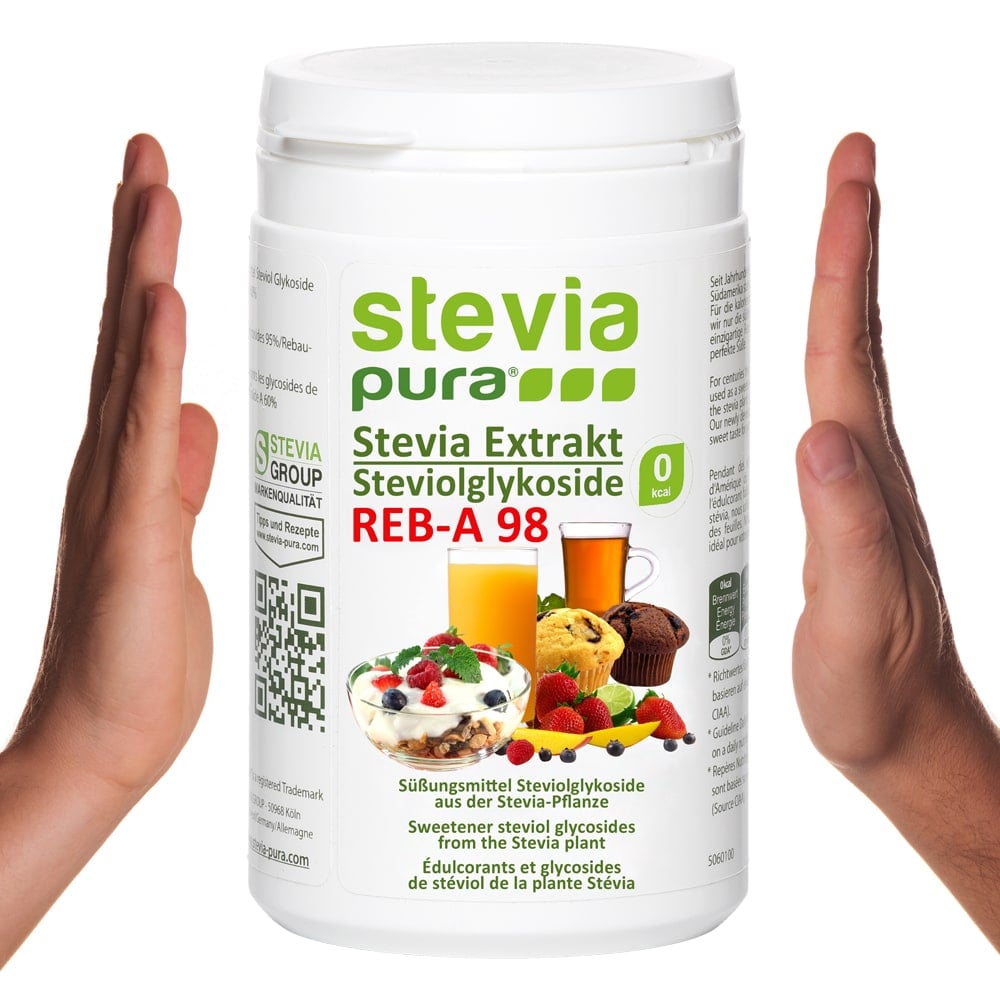 Stevia Extrakt Rebaudiosid-A 98% mit dem besten Geschmack.